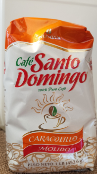 Café Santo Domingo,Caracolillo Molido- gemahlener Kaffee 100% rein.453 gr.