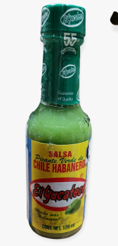 El Yucacatego Grüne Habanero Chilli Soße - Salsa Picante de Chilli 120ml