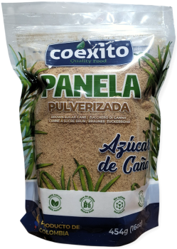 COEXITO Panela Pulverizada - Brauner Rohrzucker, Pulvoriziert 454g
