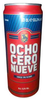 Cerveza OCHO CERO NUEVE 355ml