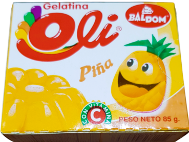 Gelatina Piña /Ananas-Gelee 85g OLI - Baldom
