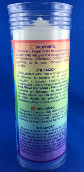 Velon Consagrado Limpia Casa 15x5.5 cm ( Incluye Ritual)