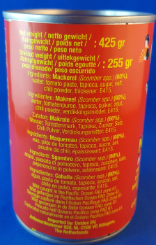 GEISHA-SARDINA EN SALSA DE TOMATE PICANTE  425 G