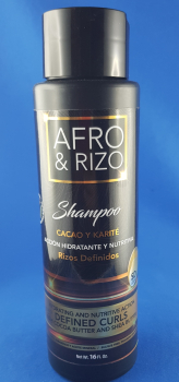 Afro & Rizo Shampoo Cacao y Karite Rizos Definidos 450 ml
