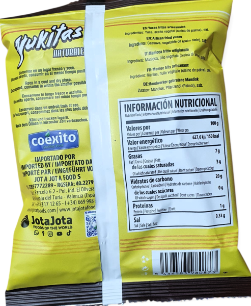YUKITAS SNACK BOLSA 28G COEXITO