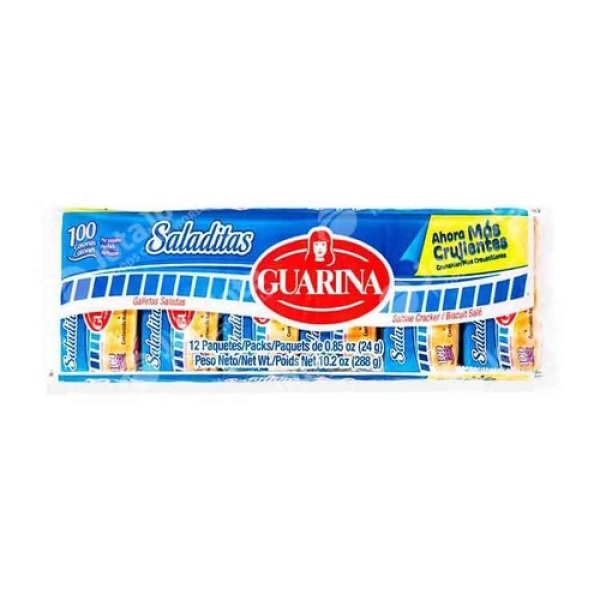 2x  Galletas Guarina Saladitas, 288gr