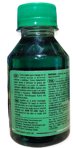Aceite De Bergamota Capilo 118ml - Bergamotteöl für die Haare