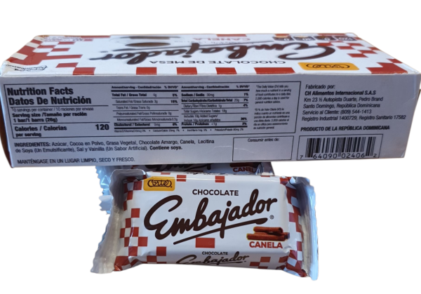 Chocolate EMBAJADOR Canela (10 Stück a 26g)