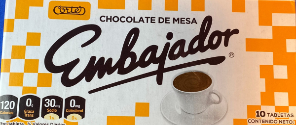 CHOCOLATE EMBAJADOR 10 Ud x  260 Gr